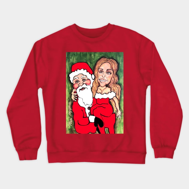 Mariah Carey All I Want for Christmas Is You Crewneck Sweatshirt by TheArtQueenOfMichigan 